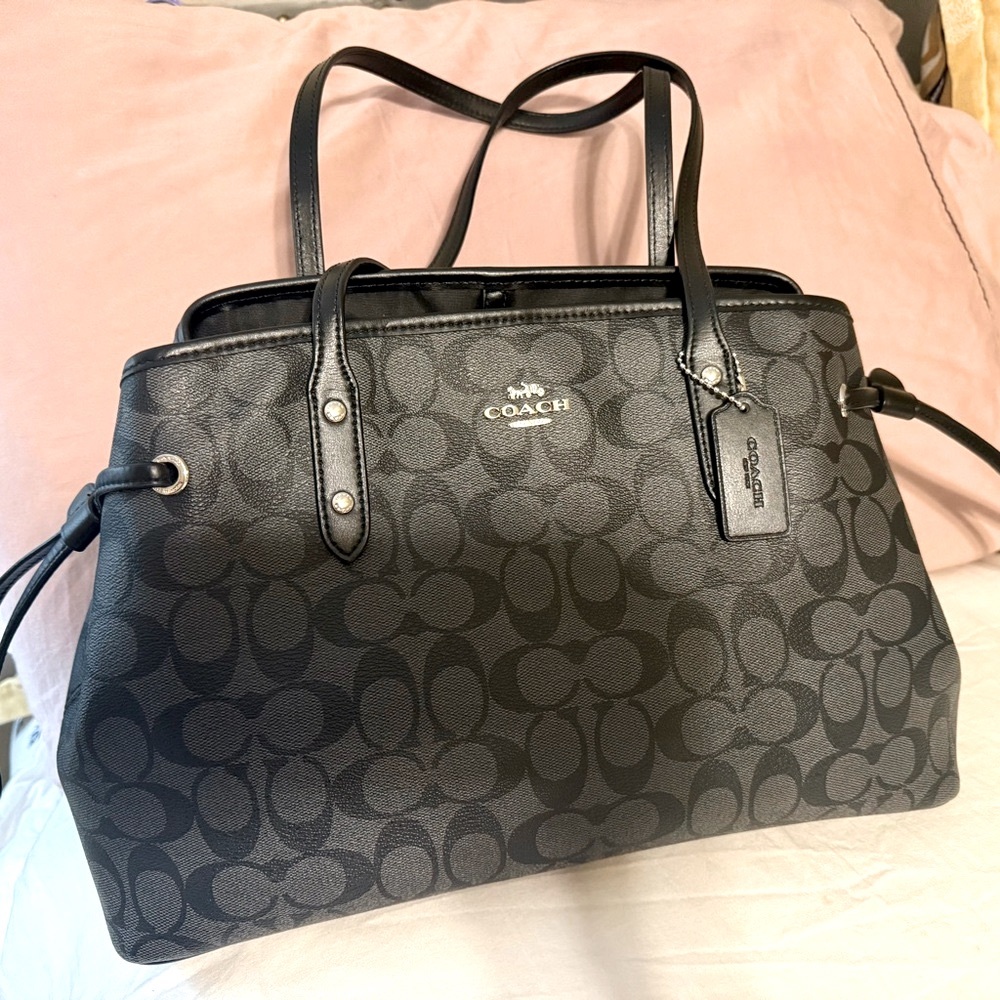 Coach Black Signature Tote